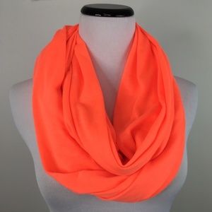 Steve Madden Neon Orange Infinity Scarf